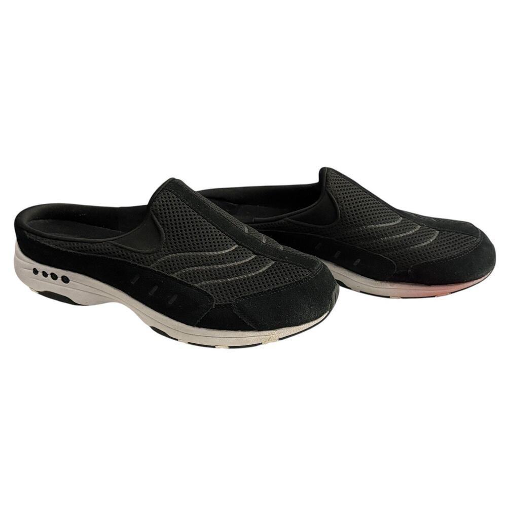 Easy Spirit Women Travel Time Mule Classic Clogs Size US 11 Black Suede
